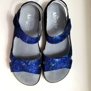 Alegria royal blue sandals 8